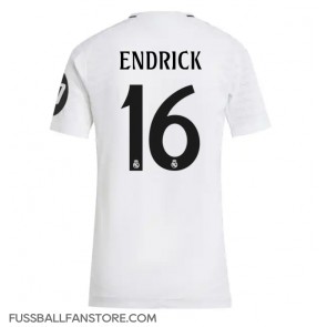 Real Madrid Endrick #16 Replik Heimtrikot Damen 2024-25 Kurzarm